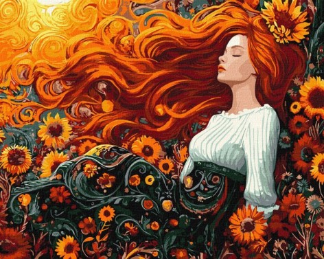 Картина по номерам – Цветы осени 40х50 см.