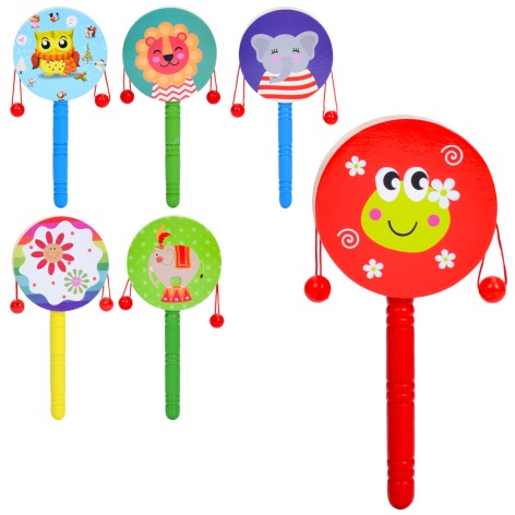 Дерев'яна іграшка Бубонець 16,5см, мікс видів, 7,5-16,5-2см 