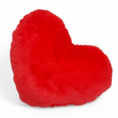 Іграшка м'яка, хутро, «СЕРЦЕ» розмір S (20x7x14 см)