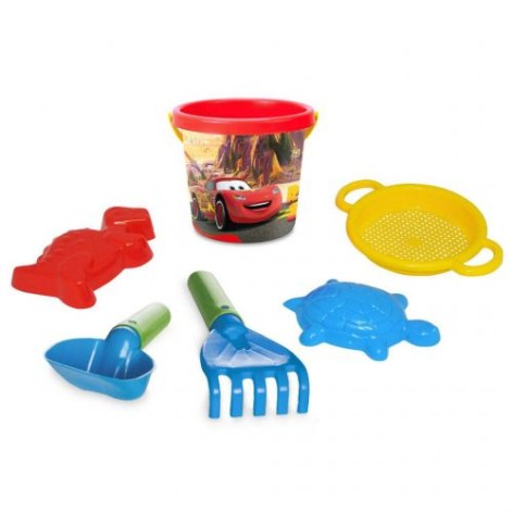 Набір для піску "Тачки" 6 ялин з термонаклейкою