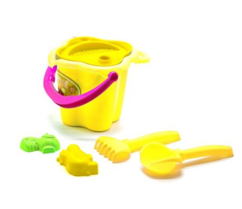 Відро з піщаним набором "Сонечко" (жовте)