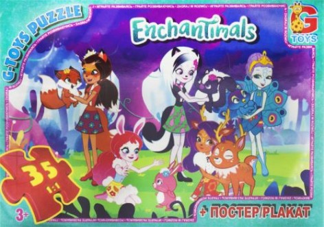 Пазлы из серии "Enchantimals", 35 эл