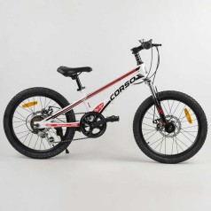 Дитячий спортивний велосипед 20'' CORSO "Speedline" магнієва рама, Shimano Revoshift 7 швидкостей, зібраний на 75%. /1/