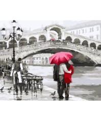 Картина по номерам живопись "Побачення у Венеції" 40*50см