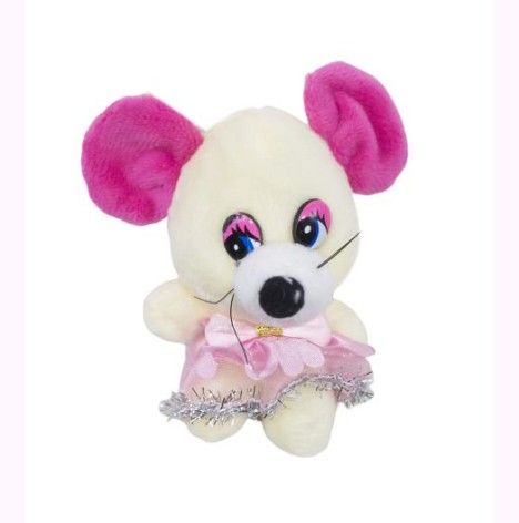 Мышка в юбочке (бежевый)