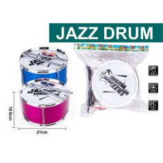 Барабан 2 кольори, барабанні палички, стрічка, в п/е /64-2/