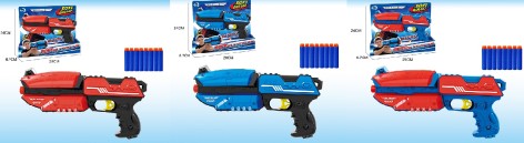 Бластер детский на поролоновых снарядах 3 цвета