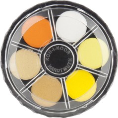 Краски акв., круглая пласт. упаковка, б/к, 24 цв.