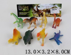 Игрушки динозавры, 8 шт.  13*3,2*8 см