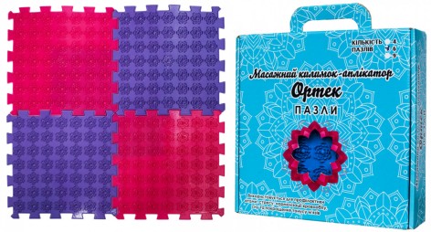 Массажный коврик-аппликатор Ортек Лотос Пазлы 4 элемента 09532