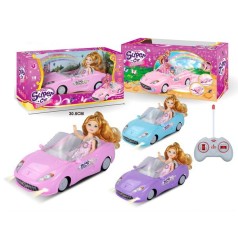 Лялька 14см, машина 22,5см, р/к, світло, 3 кольори, в кор-ці, 30,5-14,5-12,5см 
