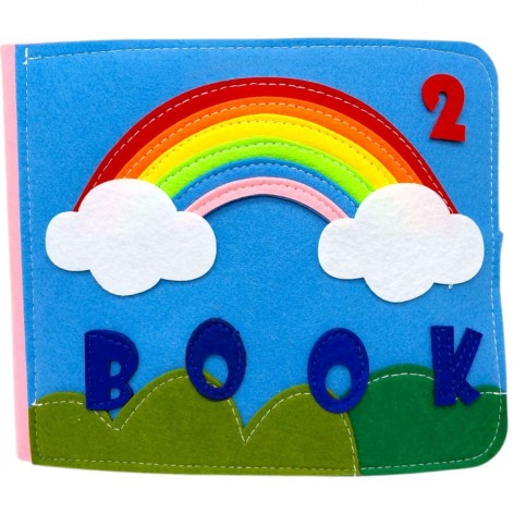 Мʼяка книжка-бізіборд (фетр, елементи на липучках, сюжетні ігри)