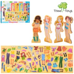 Дерев'яна іграшка Гардероб магнітний, кор., 47-35-2,5 см 