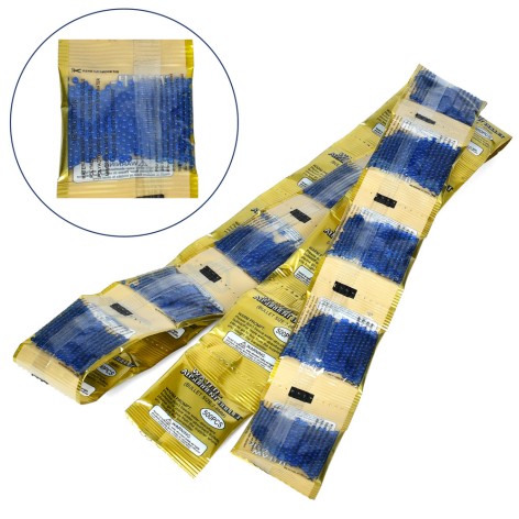 Кулі водяні сині 3г 4-5,5-0,3см стрічка 20шт