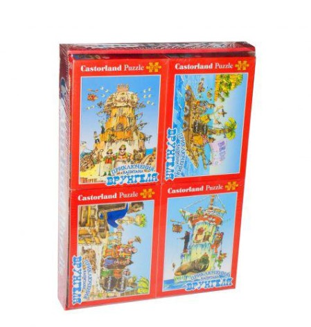 Пазлы Castorland 120 mini 8 шт. "Капитан Врунгель" 23*16,5 /12