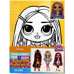 Картина за номерами з фарбами металік для дітей "L.O.L. Surprise! O.M.G. City Babe" 30х40 см