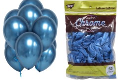 Набор латексных воздушных шаров 50шт.*30см металлик синий (1*200)