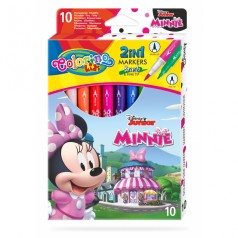 Фломастери 2-сторонні 10 кольорівColorino/Minnie