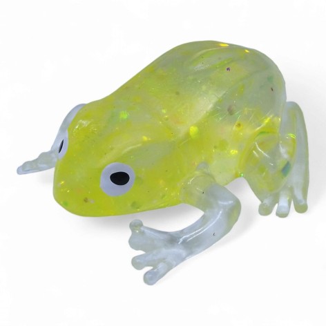 Жуйка тягучка антистрес Жабка жовтий