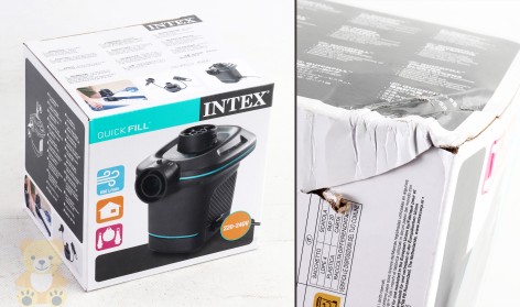 УЦЕНКА 20% Насос електричний, 220-240V, 650л/хв, термозахист, 3 насадки, в кор-ці 