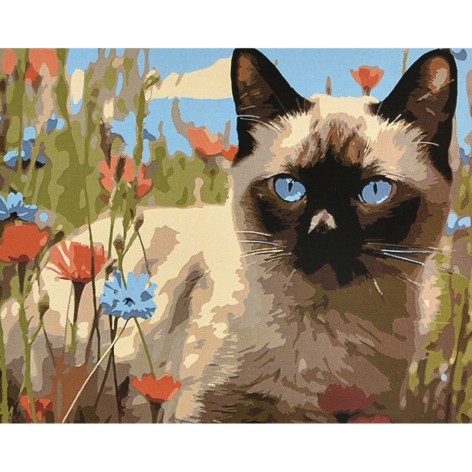 Набір для розпису по номерах Тиша і краса на лузі Strateg розміром 40х50 см (VA-4607)