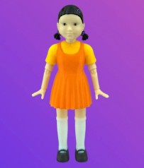 3D іграшка герой гра в кальмара Му Ґун Хва 10см