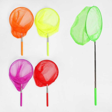 Сачок телескопічний 5 кольорів, розмір 85х20 см, МІКС ВИДІВ /200/