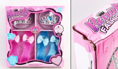 УЦЕНКА 30% Набір прикрас 2 діадеми, 2 пари туфель, в кор. 31*30*5,5 см 