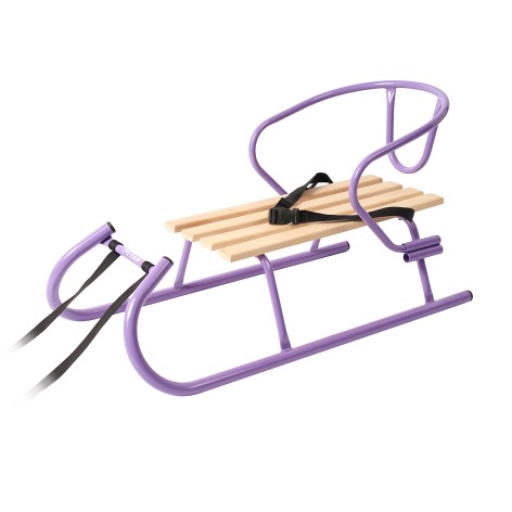 Санки "Овен" фіолетові + спинка