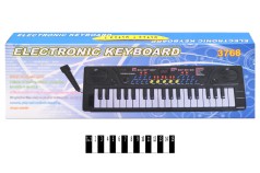 Піаніно з мікрофоном і зарядкою (коробка) 3768 р.44,5х16,5х5 см.