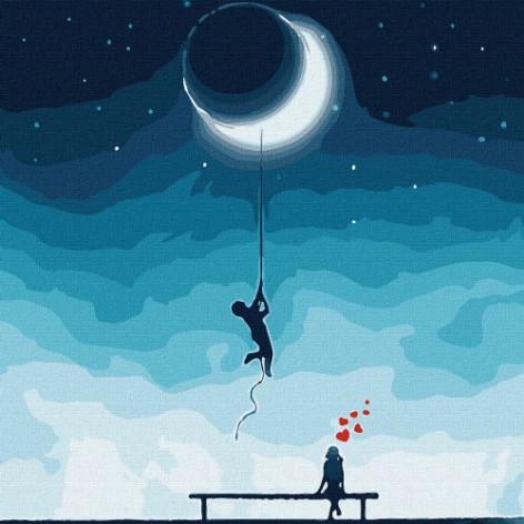 Картина по номерам "Для тебя - эхо с неба"???