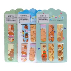 Закладка магнітна для книг 6шт. "Капібара"(41606)