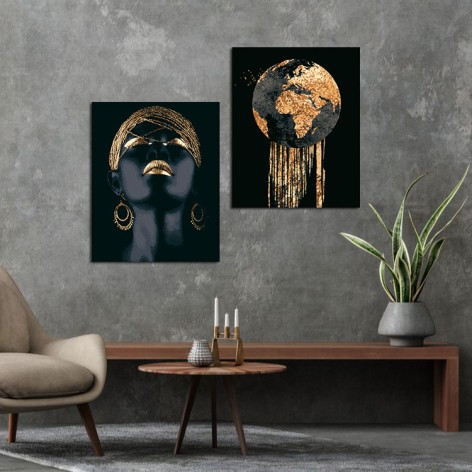 Набор картин по номерам с краской металлик Riviera Blanca Природа чувств (ITR-058) 2 шт в наборе