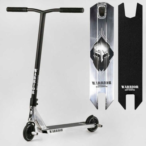 Самокат трюковий "Best Scooter" Warrior, HIC-система, ПЕГИ, алюмінієвий диск та дека, колеса PU, d=120мм, ширина керма 58 см