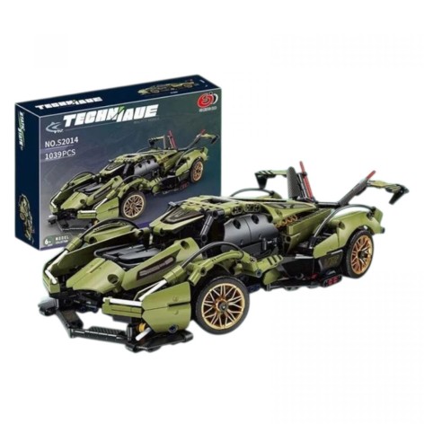 Конструктор "Автомобиль", 1158 элементов, резиновые шины, в коробке