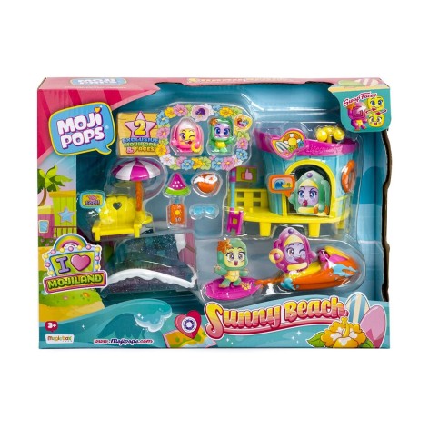 Ігровий набір "MOJI POPS: СОНЯЧНИЙ ПЛЯЖ" (2 фігурки, аксесуари)