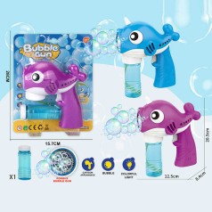 Пістолет з мильними бульбашками 2 кольори, на листі 