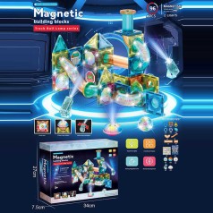 Магнітний конструктор 96 деталей, в кор. 34*27*8см /24-2/