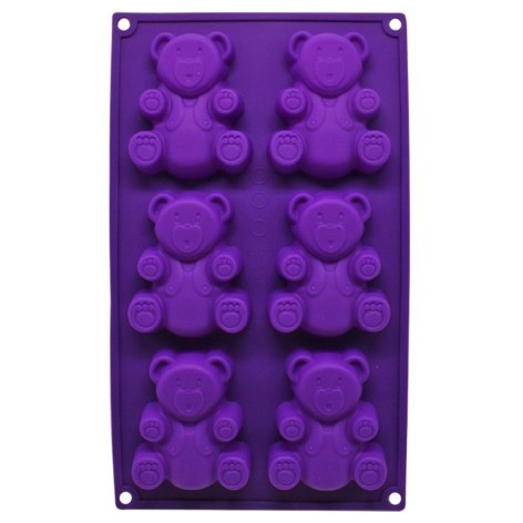 Форма  силіконова Мишки планшет фиолет