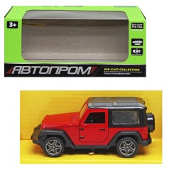 Машина металева АВТОПРОМ джип червоний