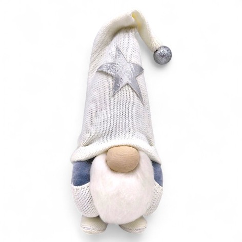 Мʼяка іграшка "Скандинавський гном" (Hand Made) висота 28 см, хлопчик (білий) 28см