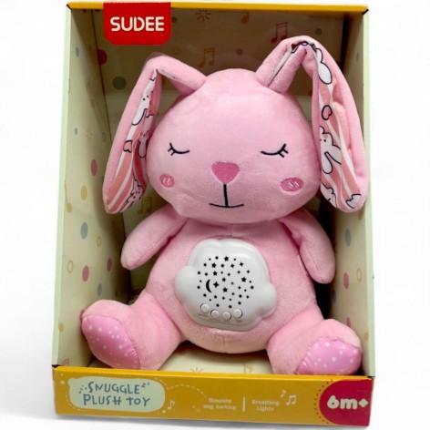 Нічник м'який Sudee "Зайченя" світло, мелодії, шум (D1031/1032/1037)