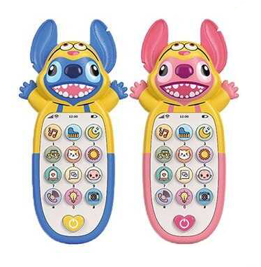 Телефон интерактивный "Стич" музыка, песни, озвучивание на английском языке, числа