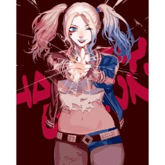 Картина по номерам Анимешна Харли Квинн 40х50 см