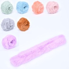 Аксесуар для волосся 27-4см, плюш, 7 кольорів, /8/400/50шт у п/е