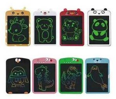 Планшет для малювання LCD кольоровий 12.8x18.5 см з блокуванням екрану та кнопкою стирання