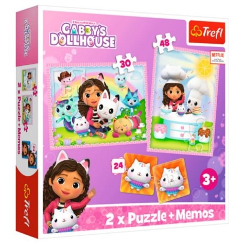 Пазли 2в1 Trefl "Габбі з котиками"
