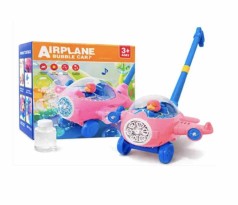 Игрушка мыльные пузыри в виде самолета (Розовый)