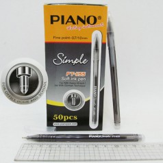 Ручка масло "Piano" "Simple" чер. 50шт в упак.