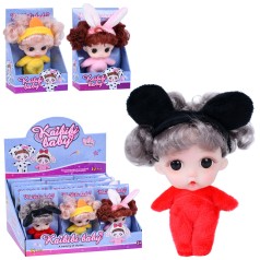 Кукла 9см, (3 вида) / 8/96/12шт в кор. 24-12,5-19см